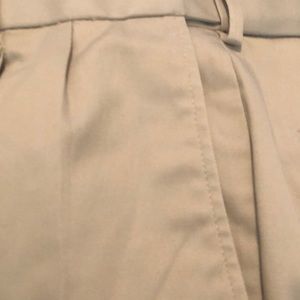 Khaki pleat front Haggars 38/34